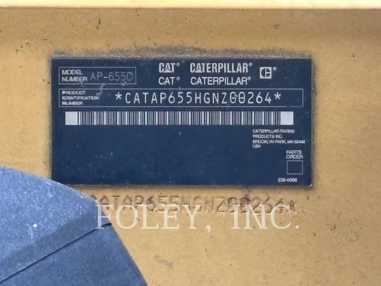 Caterpillar AP-655D, Asphalt Paver, 6099 hours, S/N: GNZ00264, 2008 - Image 6