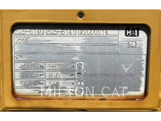 Caterpillar 986K 8 CYD ROCK BUCKET, Bucket, S/N: X2C00014, 2023 - Image 5