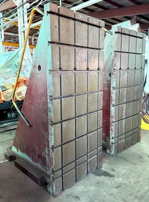 40" x 90" Angle Plates, (4) Vert T-Slots, (8) Horiz T-Slots (2 available) - Image 2
