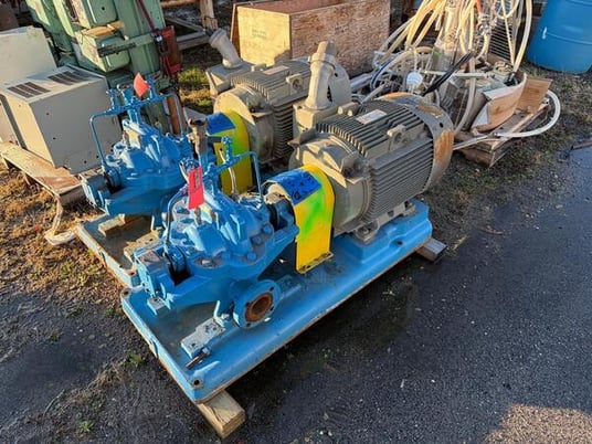 Goulds, Goulds steel centrifugal pump, 75 HP, John Crane mechanical seal - Image 1