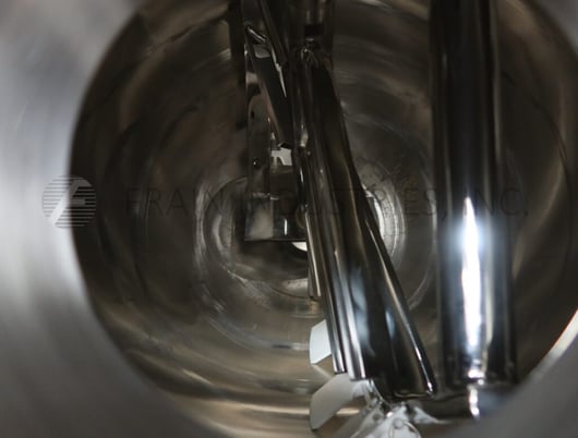 80 gallon Lee #80D9MT, 316 Stainless Steel jacketed kettle, 38" ID x 30" deep, with tilt out bridge mounted - Image 2