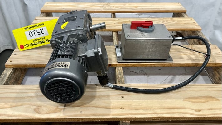 .2 HP, Nord gearbox and motor drive, 1" output shaft dia., 231.41:1 ratio, unused, 2016 - Image 2