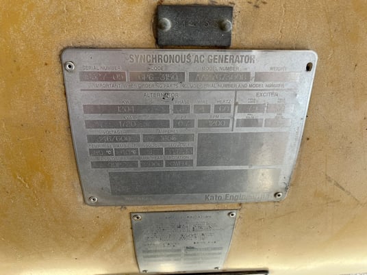 1101 KW Caterpillar #3512C, LLA Serial Prefix, Kato 6P6-3150, Rebuildable Core, Tier 2, 2006 - Image 8