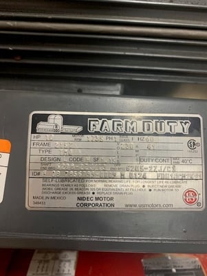 10 HP 1735 RPM US / Us, Frame 215T, TEFC, 230 Volts - Image 1