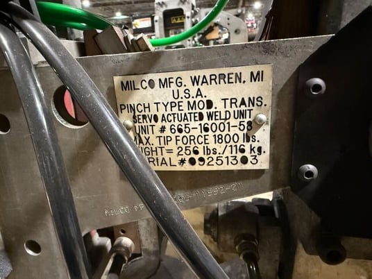 Weld Gun, Milco #665-16001-58, pinch type weld gun, tested - Image 6