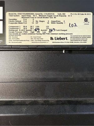 22 Ton Liebert DS077D, CRAC, 460 VAC, R407C, 2013 - Image 4