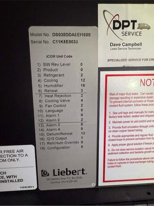 12 Ton Liebert, DS035D, CRAC, 460 Volts, R407C, 2011 - Image 5