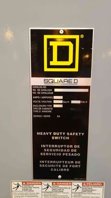 800 Amp. Square D, HJ367, 3PH, 600 Volts, Disconnect Switch - Image 2