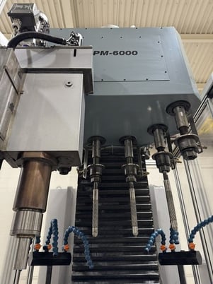 Engis #LPM-6000, up to 6" ID, 6 spindle + chamber, 10 pos table, coolant filter, Mitsubishi Control, 2013 - Image 5