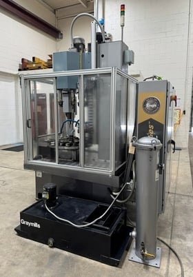 Engis #LPM-6000, up to 6" ID, 6 spindle + chamber, 10 pos table, coolant filter, Mitsubishi Control, 2013 - Image 7