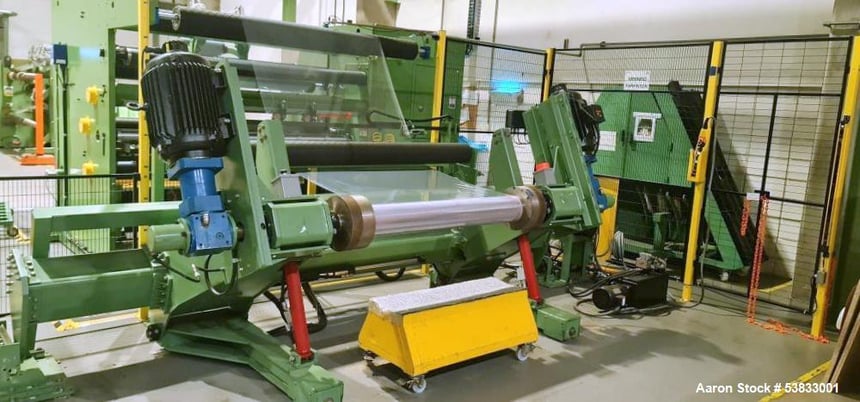 Parkinson #845, Duplex Slitter/Rewind, 40" wind diameter, 72" shafts, 3.94-63" slit width ranges, 48" unwind - Image 1