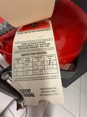 424 lbs. Kidde Fenwal #FM-200, Fire Tank Cylinder - Image 3