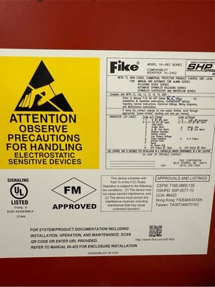 Fike #10-063, Fire Suppression Control Panel, SHP-Pro Single Hazard - Image 4