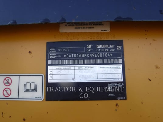 Caterpillar 160M3, Motor Grader, 7310 hours, S/N: N9E00104, 2015 - Image 6