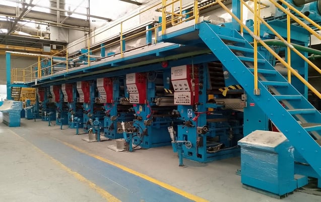 BHS #T-800, 7 color rotogravure printer, aluminum, paper & film, 32" wide, electric drying source - Image 1