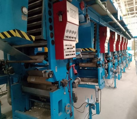 BHS #T-800, 7 color rotogravure printer, aluminum, paper & film, 32" wide, electric drying source - Image 6