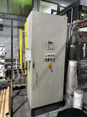 Signode (Haloila) #Octopus-1600BTS, pallet wrapping line with roller conveyor, security fences - Image 3