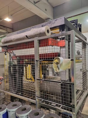 Signode (Haloila) #Octopus-1600BTS, pallet wrapping line with roller conveyor, security fences - Image 10