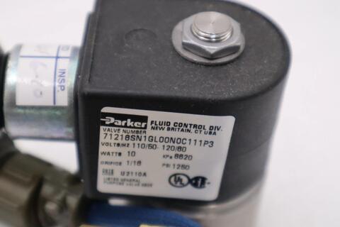 Parker 71216SN1GL00N0C111P Skinner 2 Way Normally Closed 1/16" UNIT STOCK H994 - Image 2