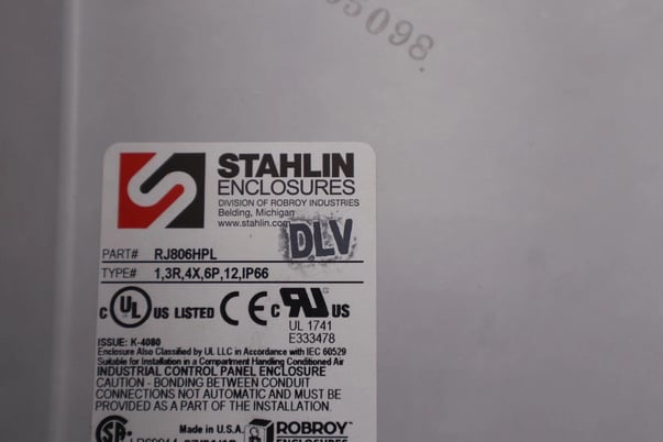 Stahlin RJ806HPL Fiberglass Enclosure 1,3R, 4X, 6P, 12,IP66 New Open Box #3564 - Image 8