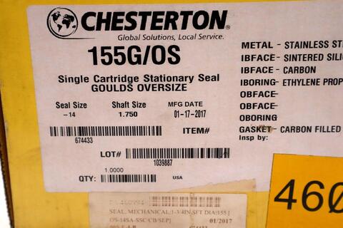 Chesterton 155g/os single cartridge stationary seal goulds oversize stock #3492 - Image 1