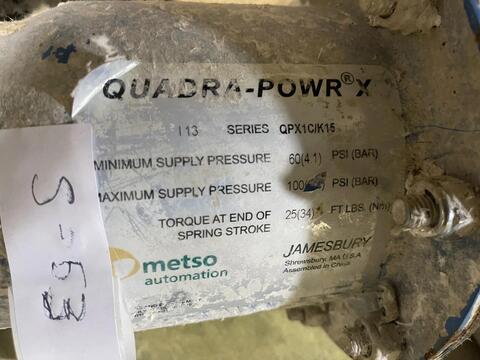 2" jamesbury quadra-powr x metso qpx1c/k15 100psi v-ball valve neles s-53 w-30 - Image 2