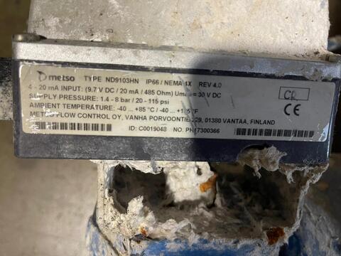 2" jamesbury quadra-powr x metso qpx1c/k15 100psi v-ball valve neles s-53 w-30 - Image 3