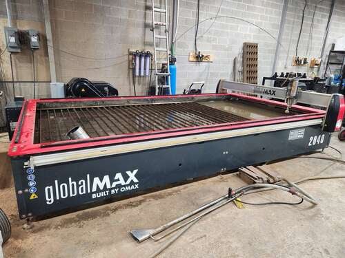 Omax #Global-Max-2040, Waterjet, 13' 4" x 6' 8", Chiller, 30 HP pump, Abrasive Hopper, 2022 - Image 1
