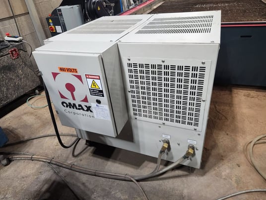 Omax #Global-Max-2040, Waterjet, 13' 4" x 6' 8", Chiller, 30 HP pump, Abrasive Hopper, 2022 - Image 6