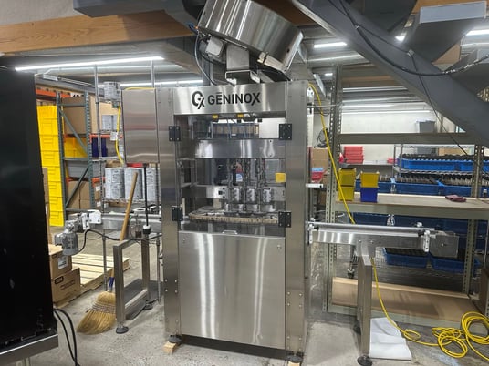 Geninox, Spindle Capper, w/ Bowl Feeder, 20 BPM, 8mm-120mm outside dimension, 2020 - Image 1