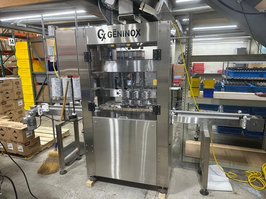 Geninox, Spindle Capper, w/ Bowl Feeder, 20 BPM, 8mm-120mm outside dimension, 2020 - Image 2