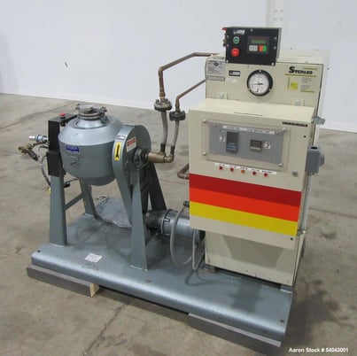 Abbe, 12" Rota-Cone Vacuum Dryer, 0.5 CuFt, T316 Stainless Steel, Skid-Mounted, Sterlco Heater, Carbon Steel - Image 2