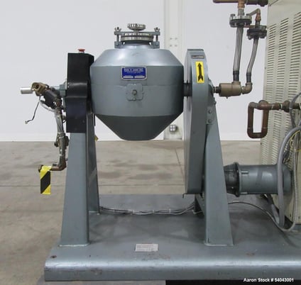 Abbe, 12" Rota-Cone Vacuum Dryer, 0.5 CuFt, T316 Stainless Steel, Skid-Mounted, Sterlco Heater, Carbon Steel - Image 6