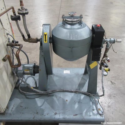 Abbe, 12" Rota-Cone Vacuum Dryer, 0.5 CuFt, T316 Stainless Steel, Skid-Mounted, Sterlco Heater, Carbon Steel - Image 8