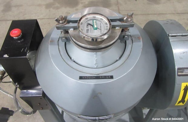 Abbe, 12" Rota-Cone Vacuum Dryer, 0.5 CuFt, T316 Stainless Steel, Skid-Mounted, Sterlco Heater, Carbon Steel - Image 10