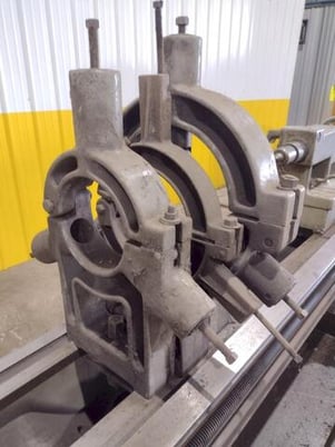 24" x 144" LeBlond #Regal, hollow spindle engine lathe, 21" 4-jaw chuck, 5" hole, 12-900 RPM, A1-11, Steady - Image 3