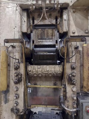 800 Ton, Bliss #26-KJ800, knuckle joint press, 2.5" stroke, 20" Shut Height,.5" adj., 23" x32" bed, 33 SPM - Image 7
