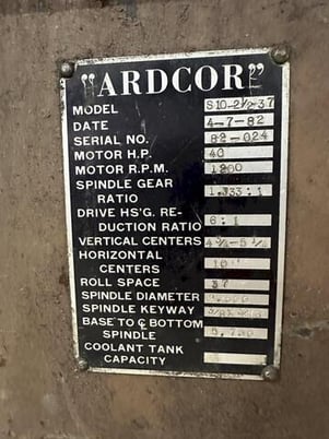 20 Stand, Ardcor #S10-2.5-37, rollformer, 2.5" arbor, 37" roll space, 10" horizontal centers, 4.75"-5.25" - Image 3