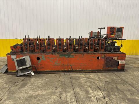 8 Stand, Dahlstrom #500-10-OB, rollformer, 2.5" arbor, 12" roll space, 18" horizontal centers, 5.5"-9.5" - Image 1