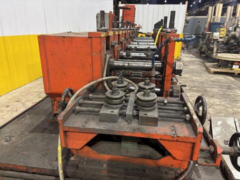 8 Stand, Dahlstrom #500-10-OB, rollformer, 2.5" arbor, 12" roll space, 18" horizontal centers, 5.5"-9.5" - Image 4