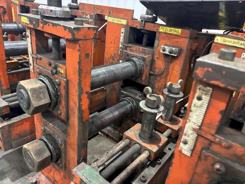 8 Stand, Dahlstrom #500-10-OB, rollformer, 2.5" arbor, 12" roll space, 18" horizontal centers, 5.5"-9.5" - Image 7