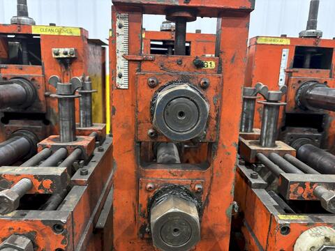 8 Stand, Dahlstrom #500-10-OB, rollformer, 2.5" arbor, 12" roll space, 18" horizontal centers, 5.5"-9.5" - Image 8