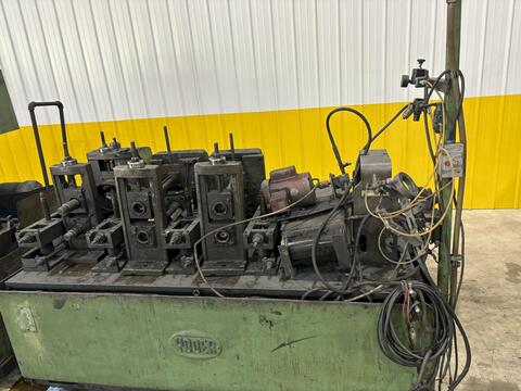 9 Stand, Yoder #M2, rollformer / tube mill, 2" arbor diameter, 13" roll space, 4"-7" vertical adj. - Image 10