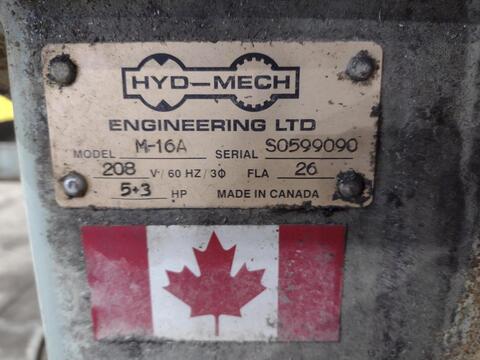 16" x 16" Hyd-Mech #M-16A, automatic horizontal band saw, 18' 6" x 1.25" x .042" blade, 75-400 SFPM - Image 2