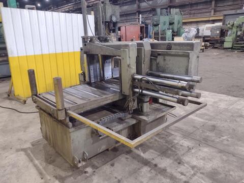 16" x 16" Hyd-Mech #M-16A, automatic horizontal band saw, 18' 6" x 1.25" x .042" blade, 75-400 SFPM - Image 3