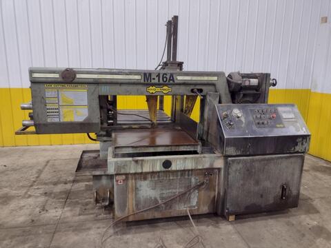 16" x 16" Hyd-Mech #M-16A, automatic horizontal band saw, 18' 6" x 1.25" x .042" blade, 75-400 SFPM - Image 7