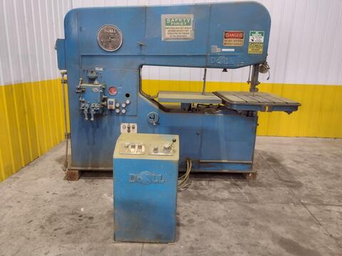60" Doall #60-3, deep throat vertical contour bandsaw, 273" blade length, hydraulic blade tension Control - Image 4