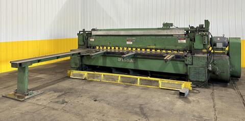 1/2" x 12' Wysong #1250, mechanical power squaring shear, front operated manual back gauge, squaring arm, 20 - Image 3