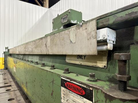 1/2" x 12' Wysong #1250, mechanical power squaring shear, front operated manual back gauge, squaring arm, 20 - Image 6