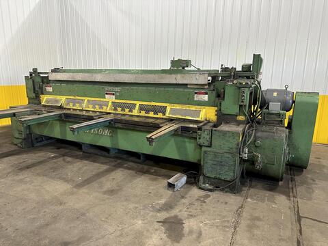 1/2" x 12' Wysong #1250, mechanical power squaring shear, front operated manual back gauge, squaring arm, 20 - Image 7